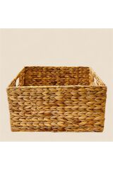 Hasır Çok Amaçlı Katlanabilir Dikdörtgen Kutu 42x30x22 Cm