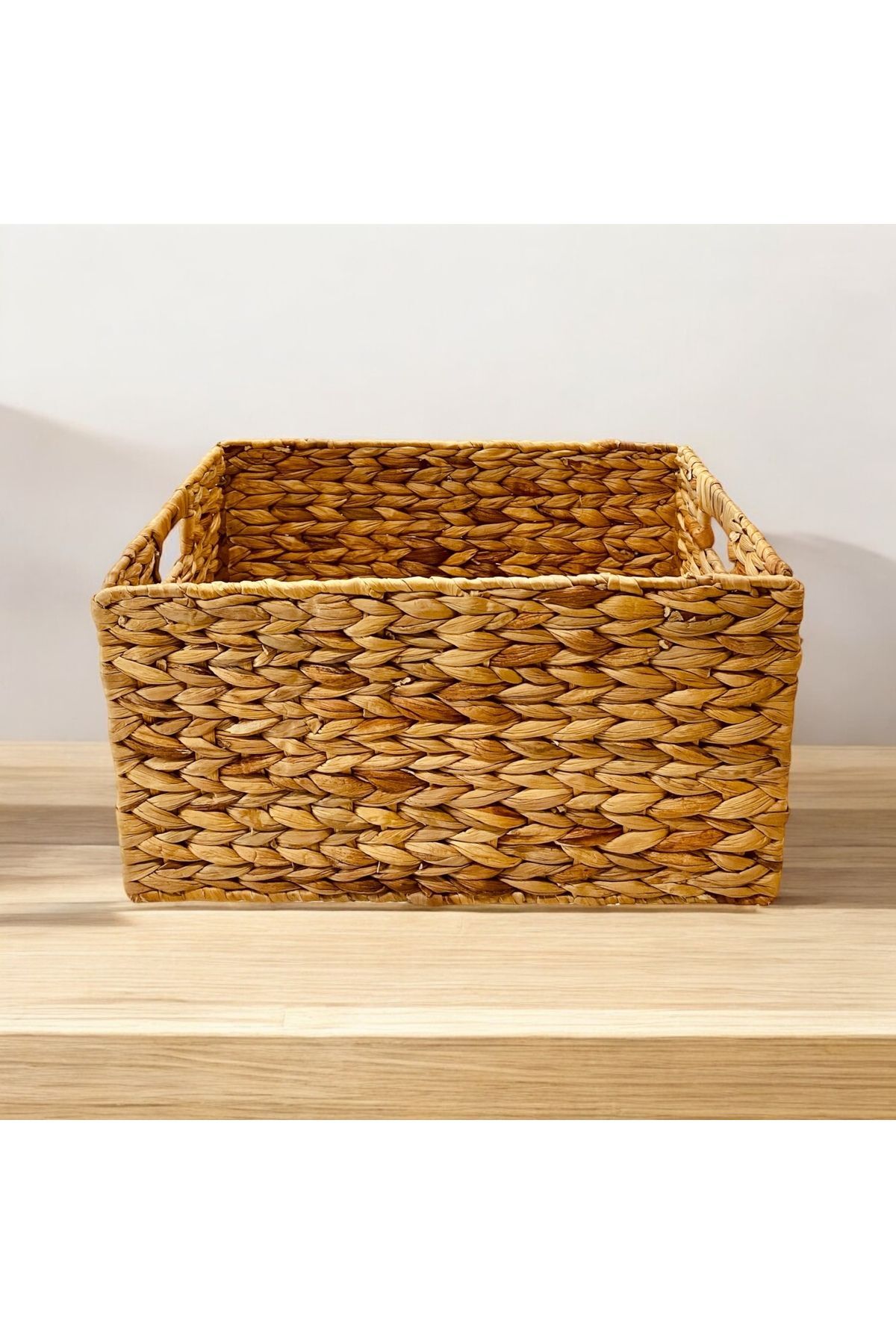 Hasır Çok Amaçlı Katlanabilir Dikdörtgen Kutu 42x30x22 Cm