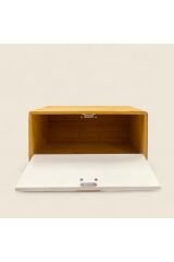 Bambu Açılır Kapanır Kapaklı Ekmek Dolabı 35x22 Cm  34 x 20