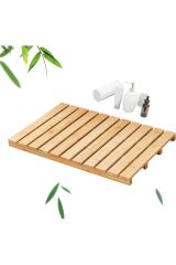 Bambu Kaydırmaz Lüx Banyo Paspası 60x40 cm  60 x 40