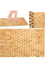 Bambu Kaydırmaz Lüx Banyo Paspası 64x42 cm  48 x 64