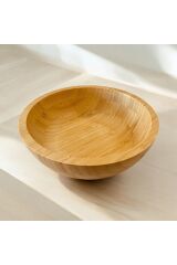 Doğal Bambu Derin Salata & Meyve Kasesi 20 cm
