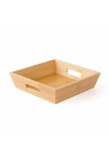 Bambu Kare Ekmek Kutusu 20x20x6 cm  20 x 20