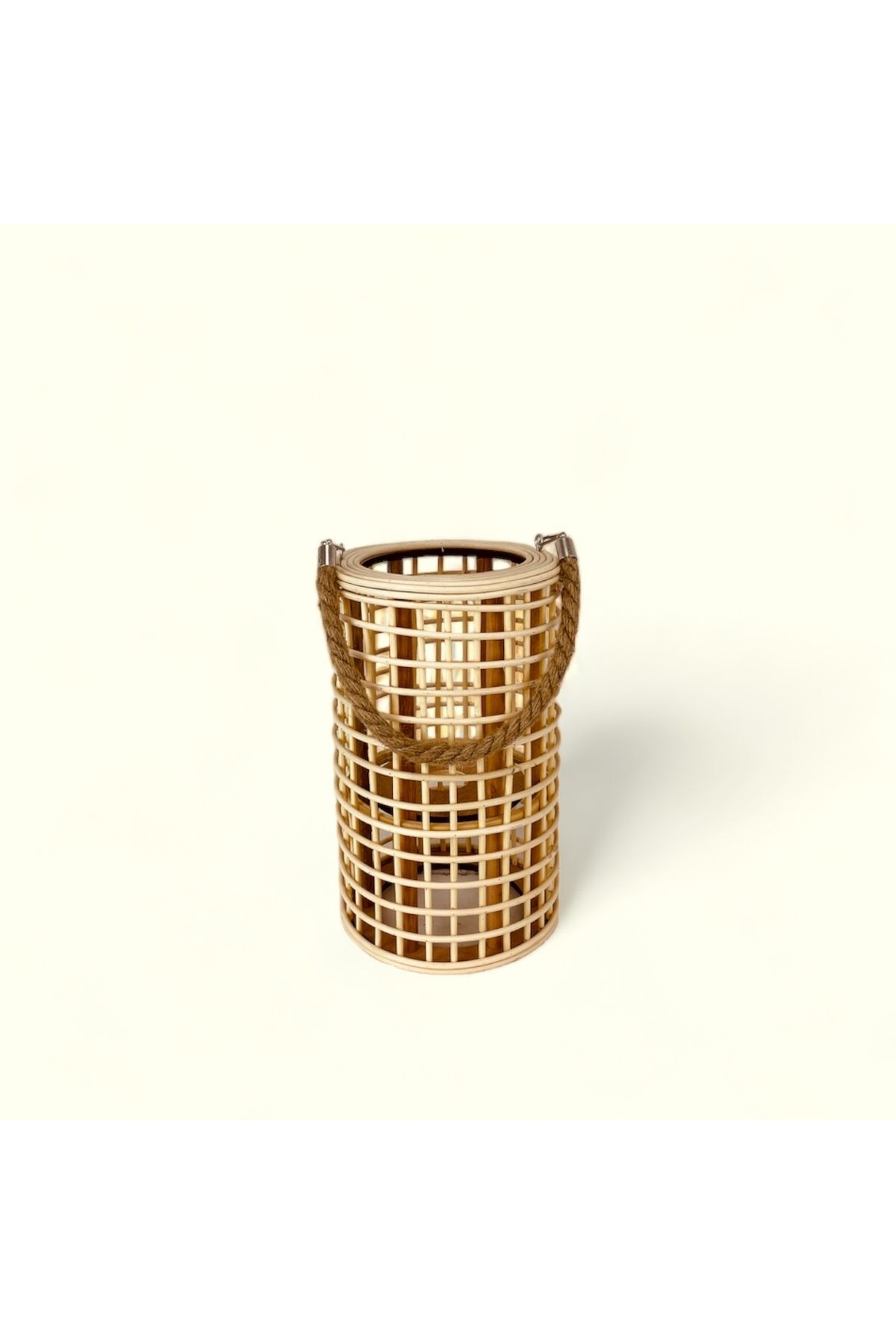 Rattan Bambu Dekoratif Mumluk 18x30 Cm Natürel