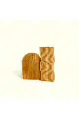 Bambu Oval Servis Sunum Tahtası Naturel 32x25 cm