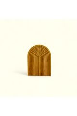 Bambu Oval Servis Sunum Tahtası Naturel 32x25 cm