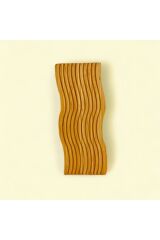 Bambu Dalgalı Servis Sunum Tahtası Naturel 32x25 cm