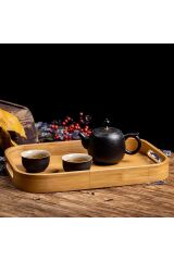 Bambu Dikdörtgen Sunum Tepsisi 40x28 cm Naturel