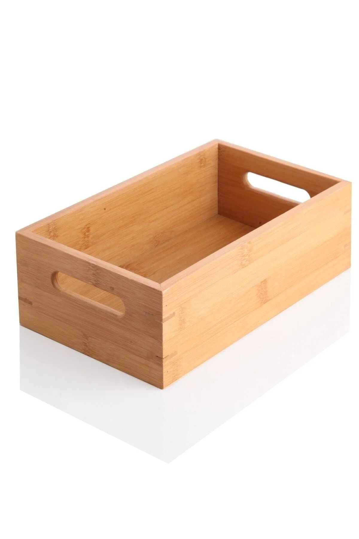 Doğal Bambu Dekoratif Ekmek Kutusu 25x14 cm Naturel
