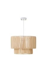 Rattan Dekoratif Sarkıt Avize 40x26 Cm Naturel  40 x 80
