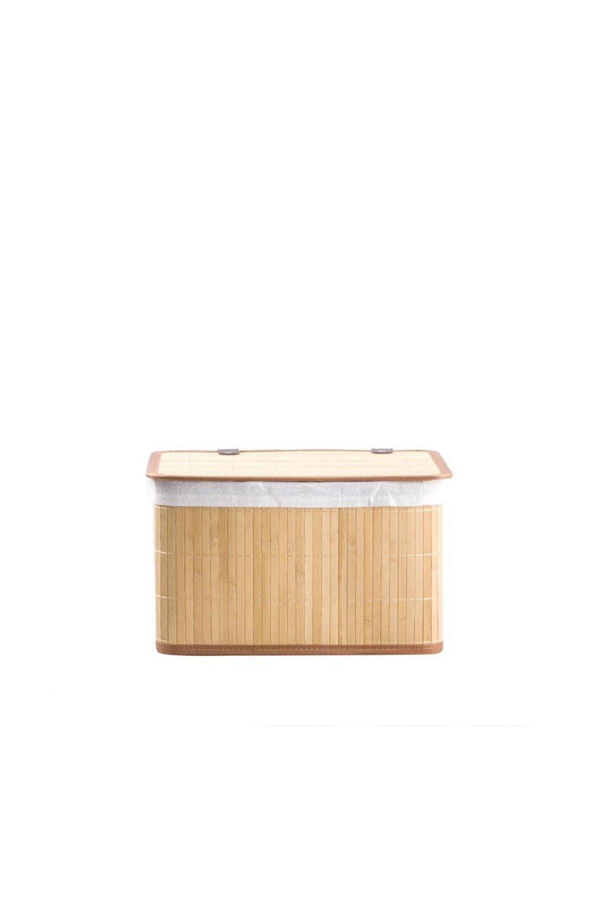 Bambu Dikdörtgen Düzenleyici Sepet 32x23x21 cm Naturel  32 x 23