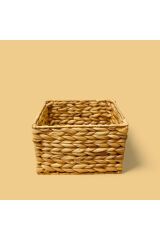 Hasır Dikdörtgen Örgülü Sepet S 22x16x14 Cm Organizer