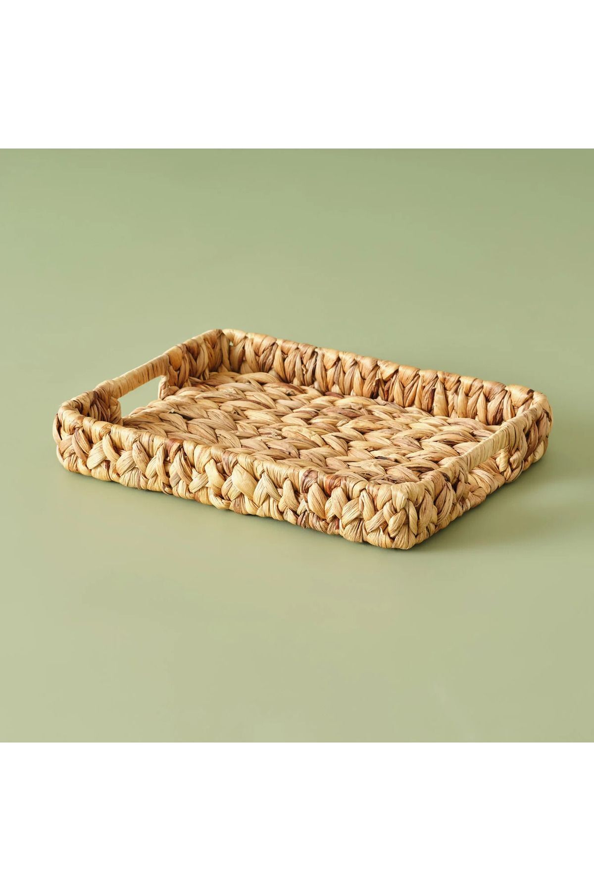 Hasır Dikdörtgen Dekoratif Tepsi M 34x26 Cm  34 x 26