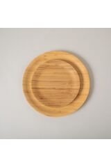 Bambu Yuvarlak Servis Tabağı 25 Cm