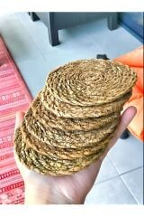 Hasır Bardak Altı Yuvarlak 6 Adet 10 Cm