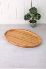 Bambu Kayık Servis Tabağı 24 Cm